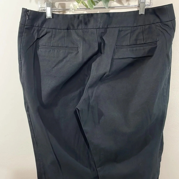 Chico’s Flat Front Black Stretch Trouser Pants US XL/16 Chico’s 3 - Picture 5 of 14